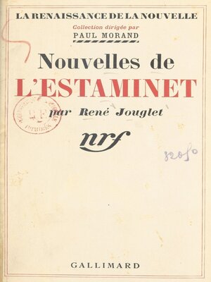 cover image of Nouvelles de l'estaminet